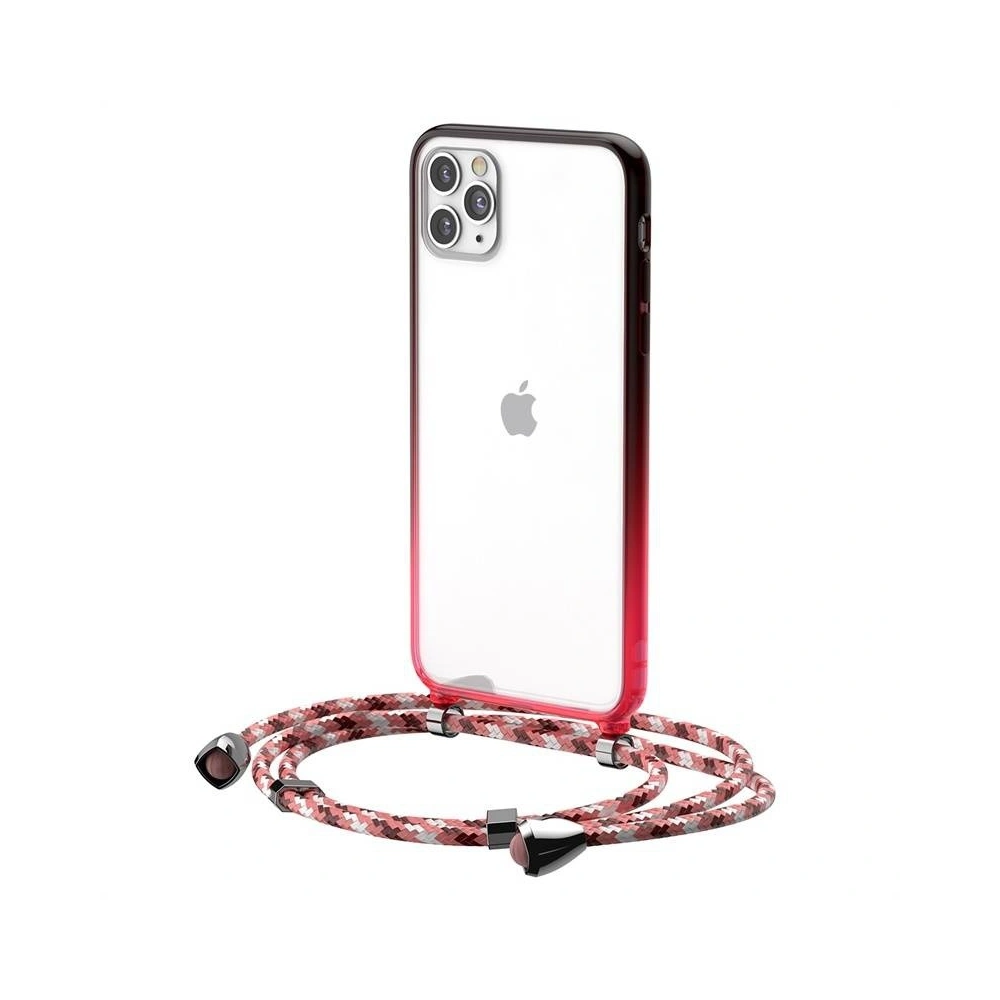 Przezroczyste etui Baseus Protective Case do iPhone 11 Pro (czerwony)