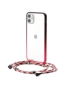Átlátszó tok Baseus Protective Case az iPhone 11-hez (piros)