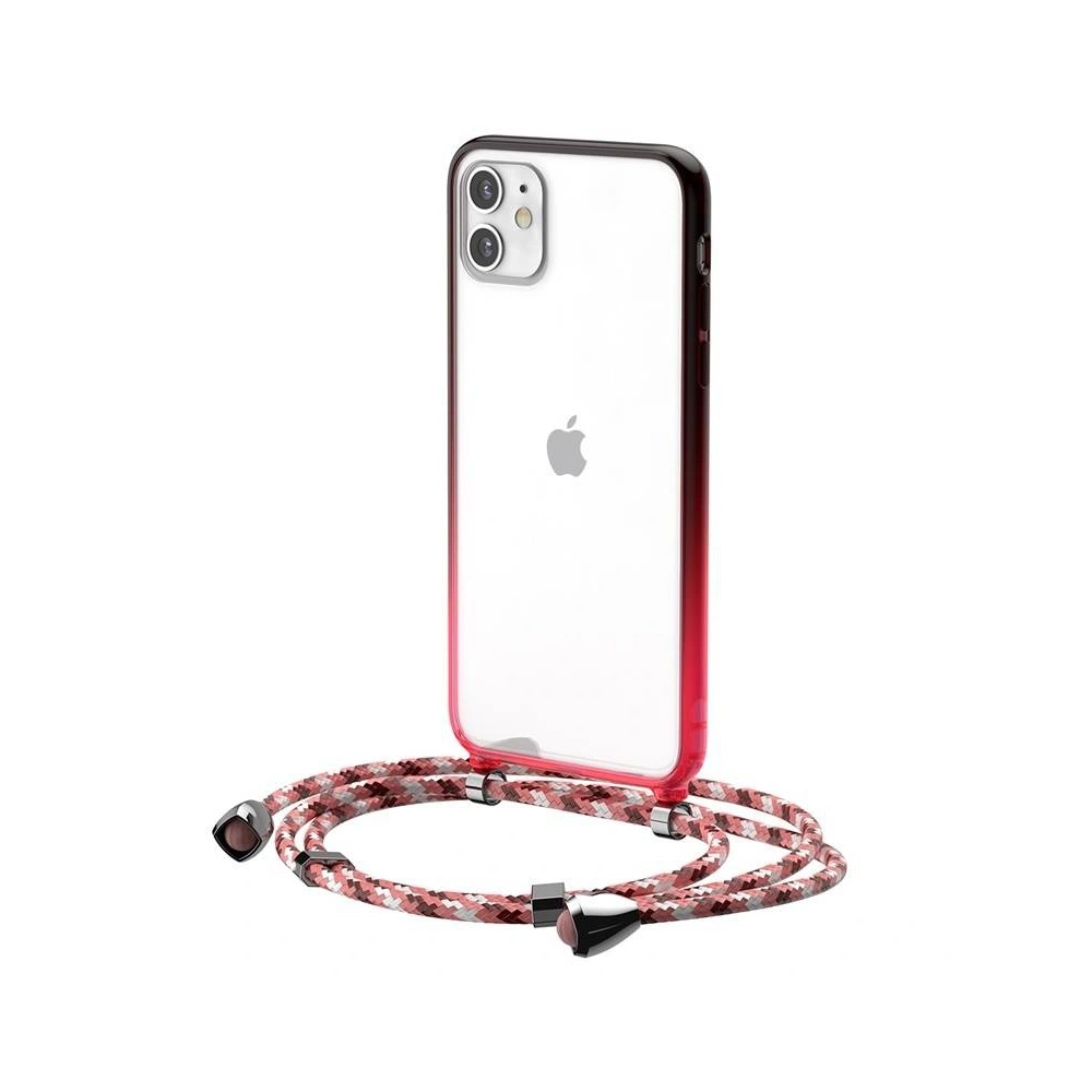 Przezroczyste etui Baseus Protective Case do iPhone 11 (czerwony)