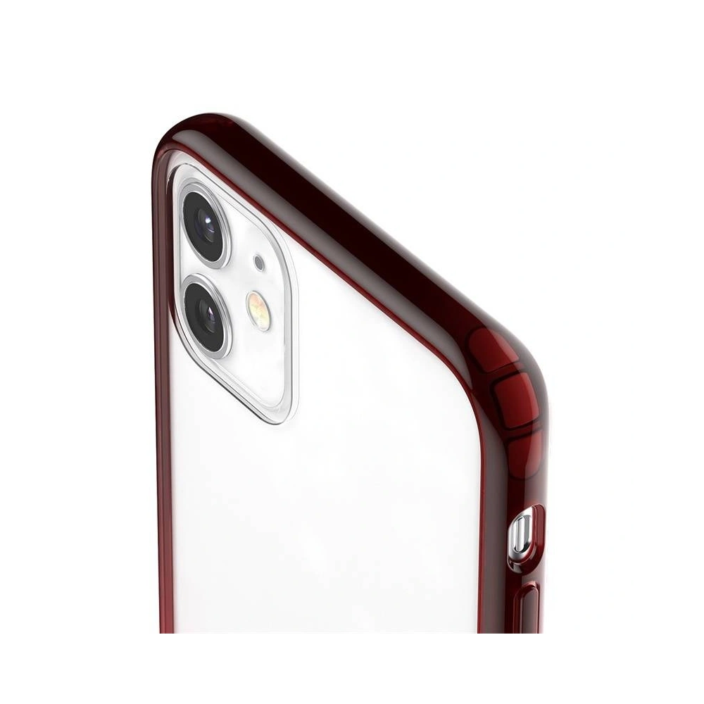 Przezroczyste etui Baseus Protective Case do iPhone 11 (czerwony)