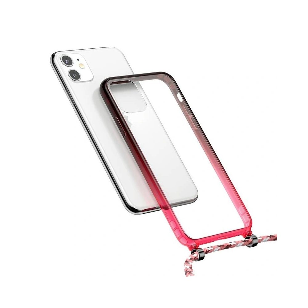 Przezroczyste etui Baseus Protective Case do iPhone 11 (czerwony)