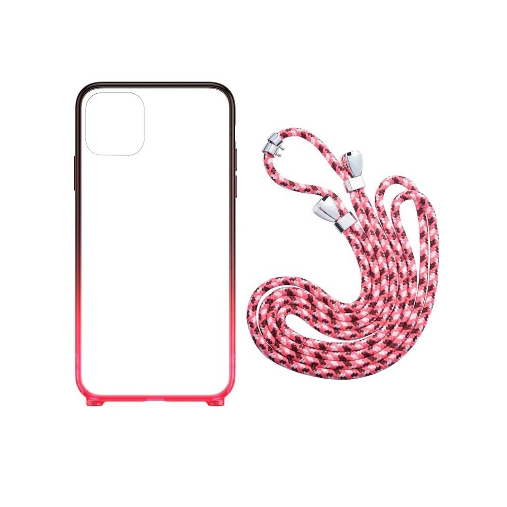 Przezroczyste etui Baseus Protective Case do iPhone 11 (czerwony)