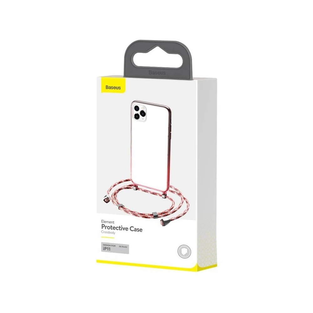 Przezroczyste etui Baseus Protective Case do iPhone 11 (czerwony)