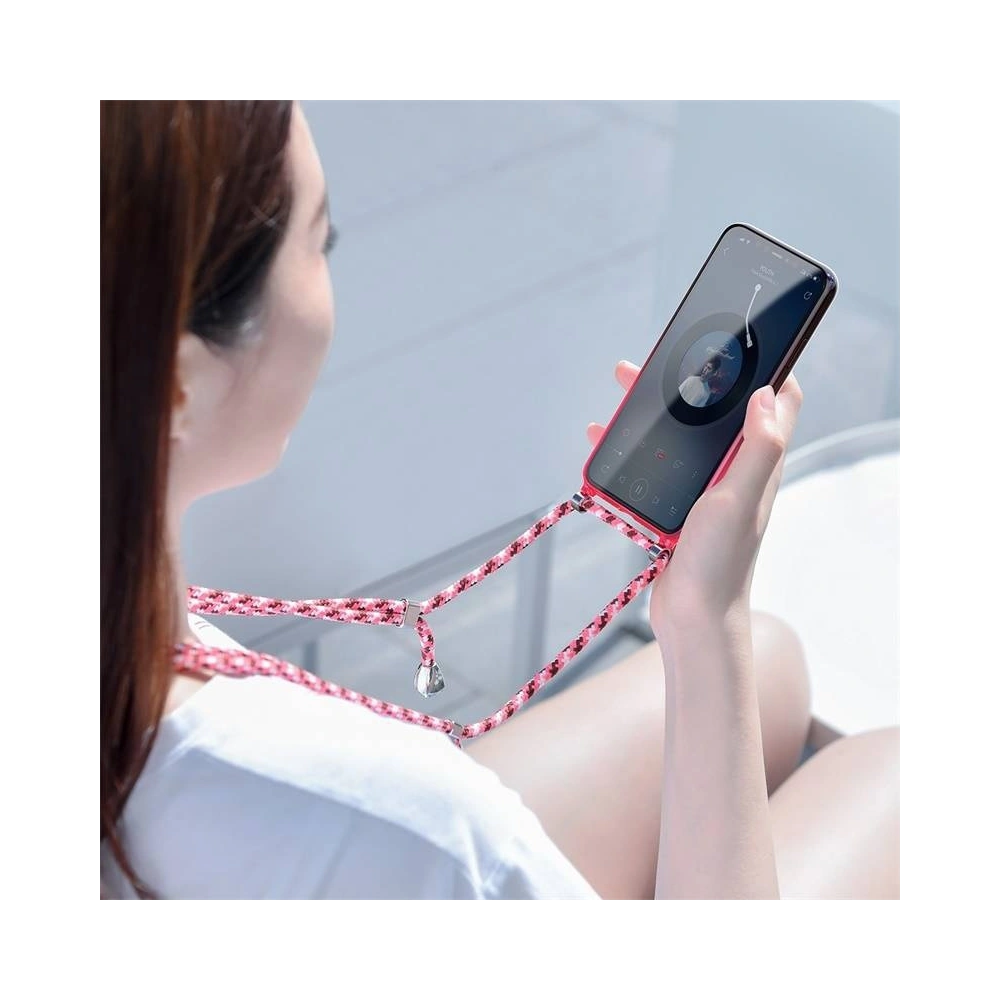 Przezroczyste etui Baseus Protective Case do iPhone 11 (czerwony)