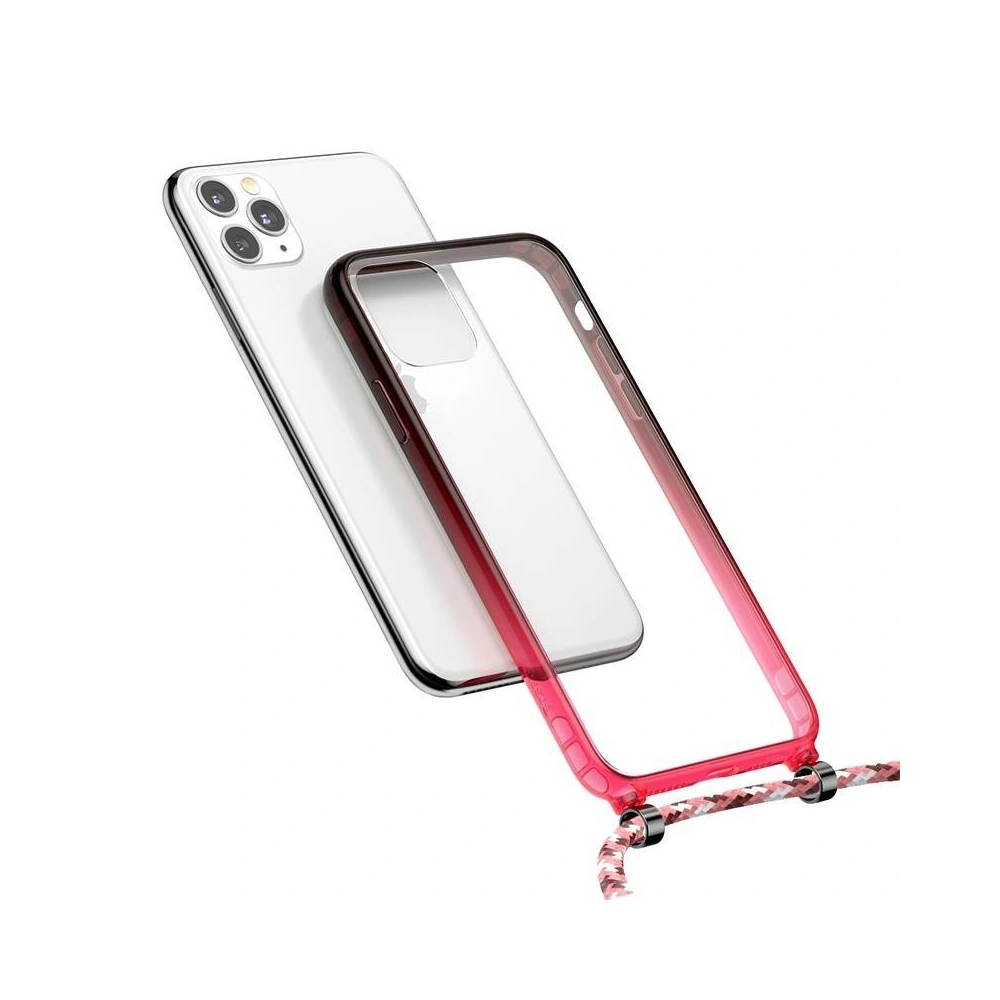 Przezroczyste etui Baseus Protective Case do iPhone 11 Pro Max (czerwony)