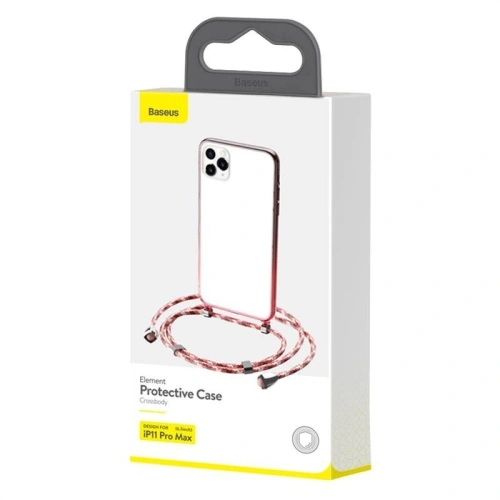 Kup Przezroczyste etui Baseus Protective Case do iPhone 11 Pro Max (czerwony) - BSU1780RED - {ean13} - Sklep Home Screen