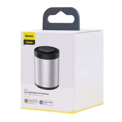 Buy Car air freshener Baseus Ripple, for cup holder (silver) - BSU1781SLV - {ean13} - Home Screen Store Europe