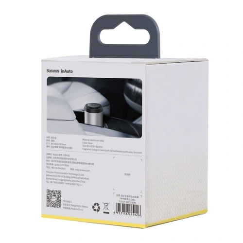Buy Car air freshener Baseus Ripple, for cup holder (silver) - BSU1781SLV - {ean13} - Home Screen Store Europe