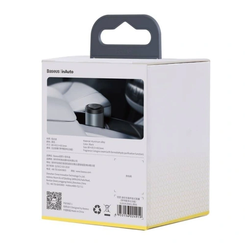Buy Car air freshener Baseus Ripple, for cup holder (black) - BSU1782BLK - {ean13} - Home Screen Store Europe