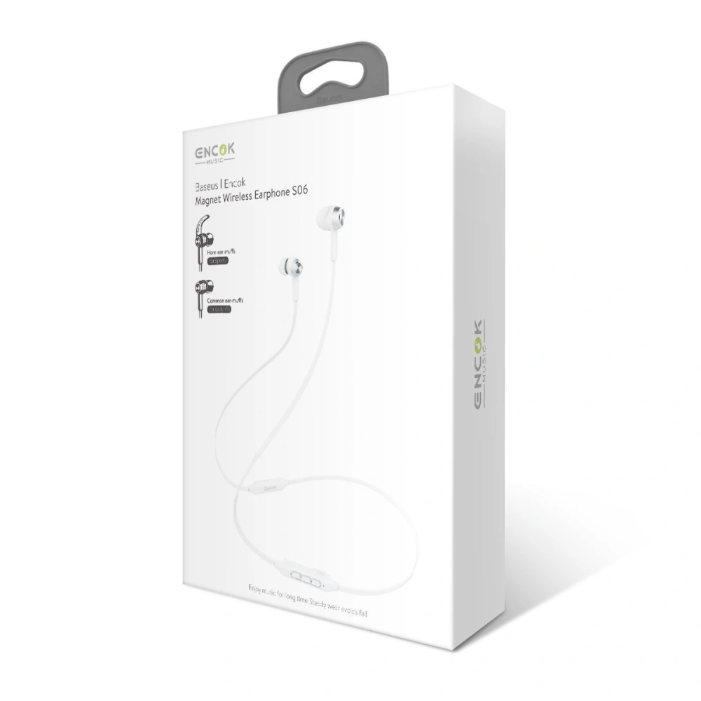 Bezprzewodowe słuchawki Baseus Encok S06 (Białe)