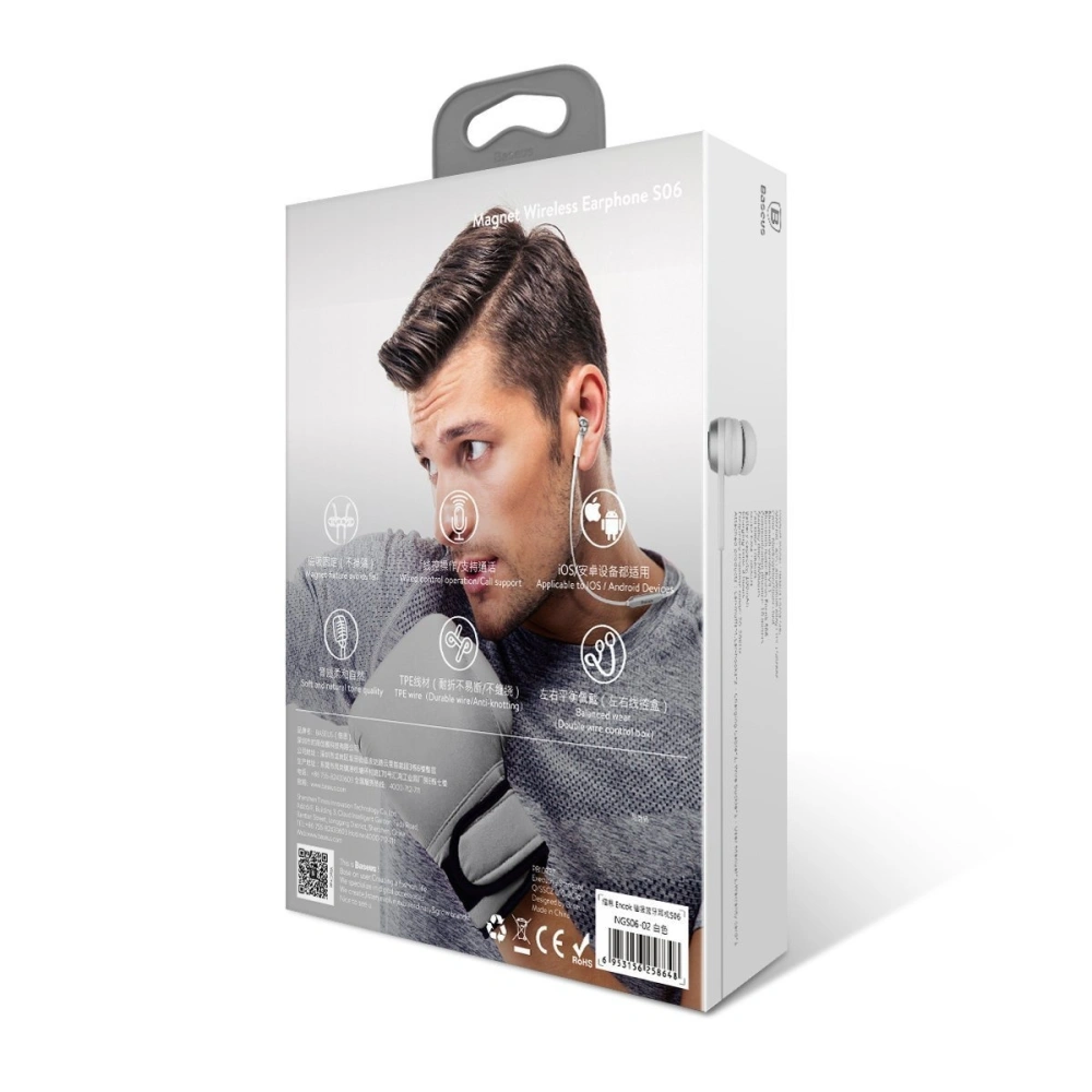 Bezprzewodowe słuchawki Baseus Encok S06 (Białe)