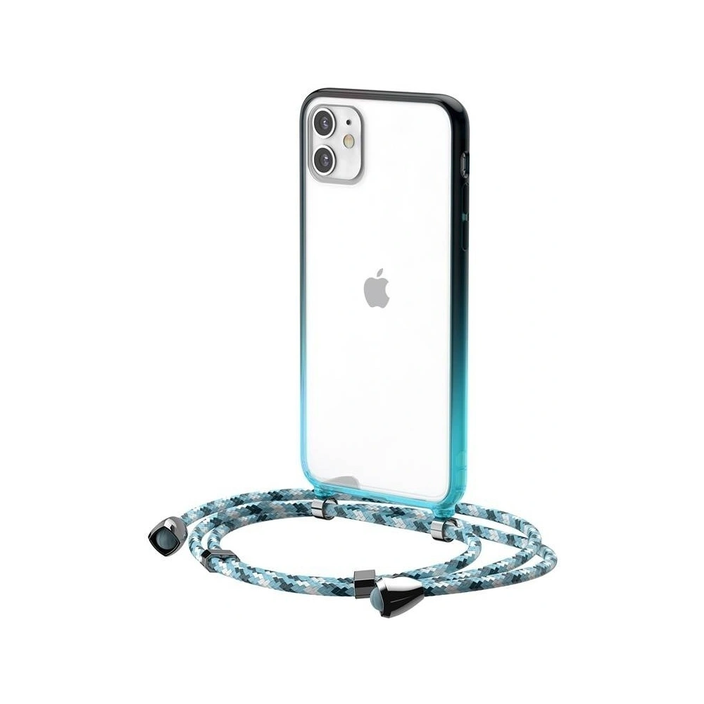 Przezroczyste etui Baseus Protective Case do iPhone 11 (niebieski)