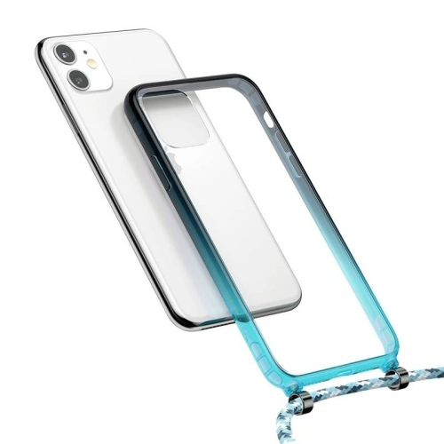 Kup Etui transparent Baseus Protective Case pentru iPhone 11 (albastru) - BSU1796BLU - {ean13} - Sklep Home Screen