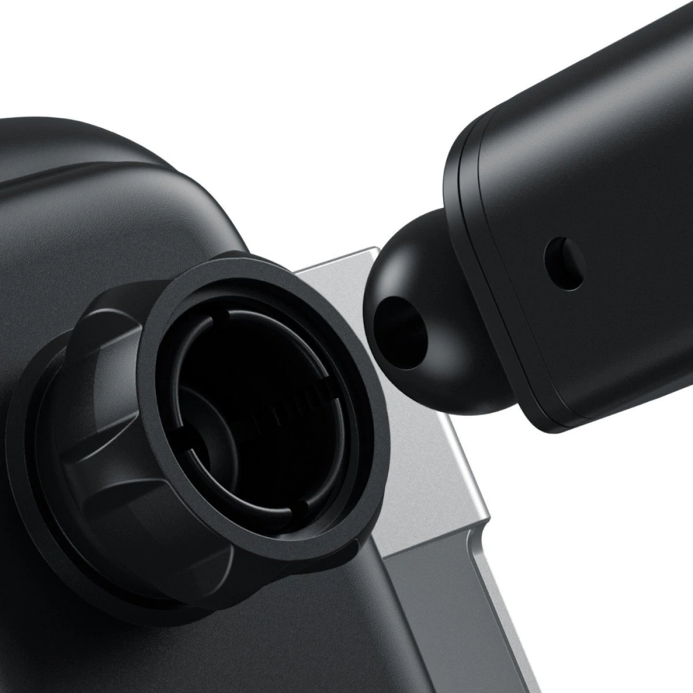 Uchwyt samochodowy do telefonu Baseus Rock-solid ładowarką bezprzewodową 10W (srebrny)