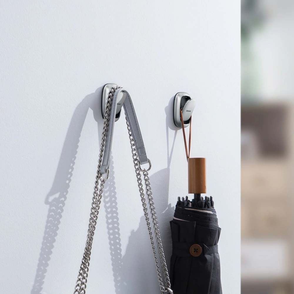 Uchwyt samochodowy Baseus Beetle, na klej (srebrny)