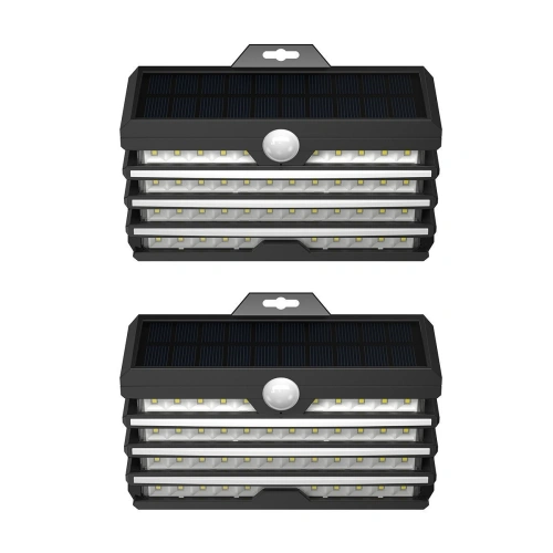 Kup Baseus LED-Solar-Außenlampe mit Bewegungssensor - 2 Stück (schwarz) - BSU1802BLK - {ean13} - Sklep Home Screen