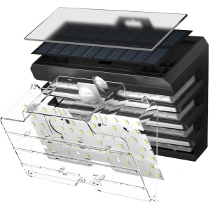 Kup Lampa solară LED externă Baseus cu senzor de mișcare - 2 bucăți (negru) - BSU1802BLK - {ean13} - Sklep Home Screen
