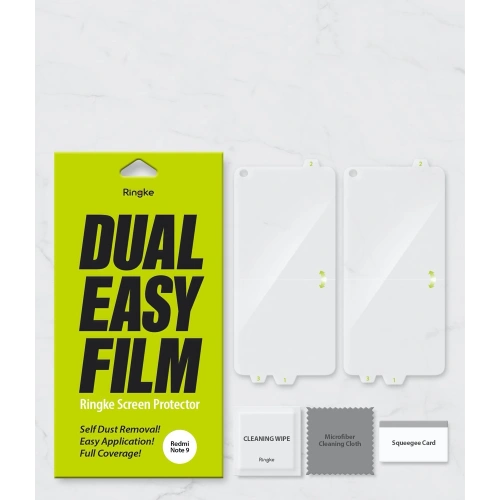 Kup Ringke Hydrogel-Folie Dual Easy Full Cover Redmi Note 9 Case Friendly - RGK1297 - {ean13} - Sklep Home Screen