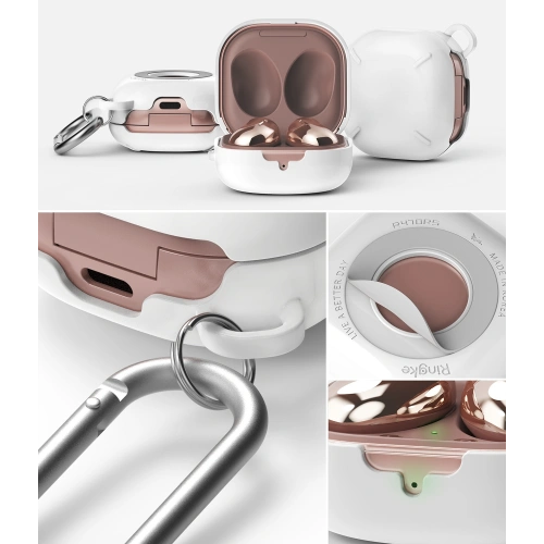 Kup Etui Ringke Slim-X Samsung Galaxy Buds 2/2 Pro/Live/Pro Alb Glossy - RGK1296WHT - {ean13} - Sklep Home Screen