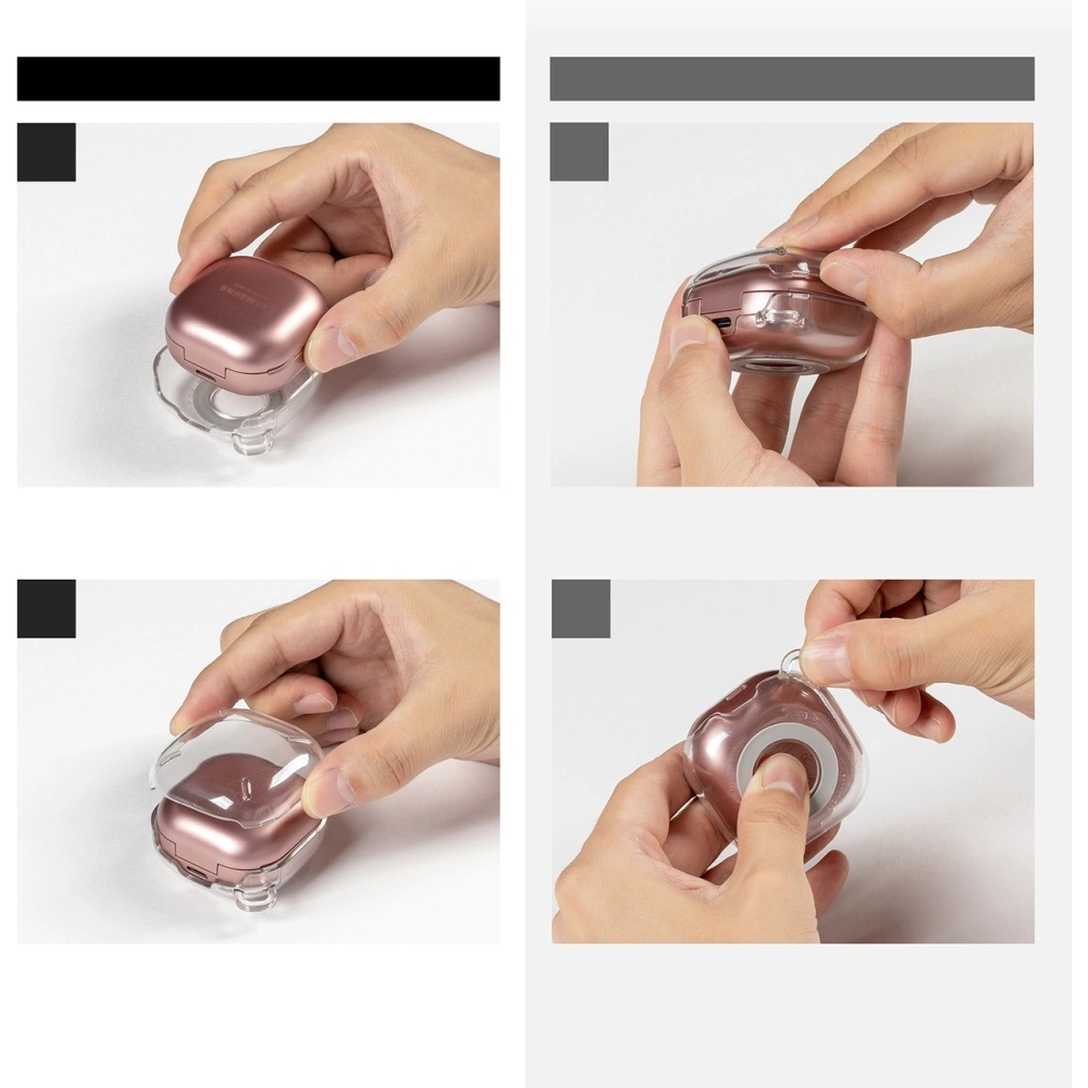 Etui Ringke Slim-X Samsung Galaxy Buds 2/2 Pro/Live/Pro Glossy White