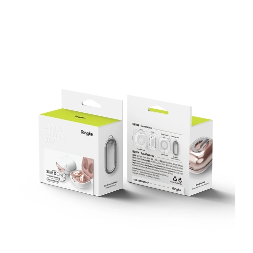 Kup Etui Ringke Slim-X Samsung Galaxy Buds 2/2 Pro/Live/Pro Glossy White - RGK1296WHT - {ean13} - Sklep Home Screen