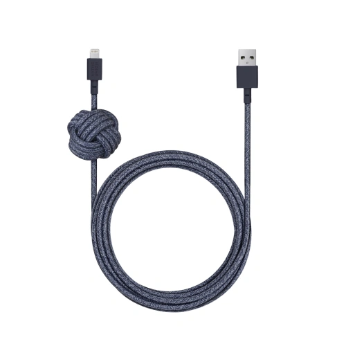 Kup Kábel Native Union Night Cable Lightning 3m-es csomóval (indigo) - NTU051IND - {ean13} - Sklep Home Screen