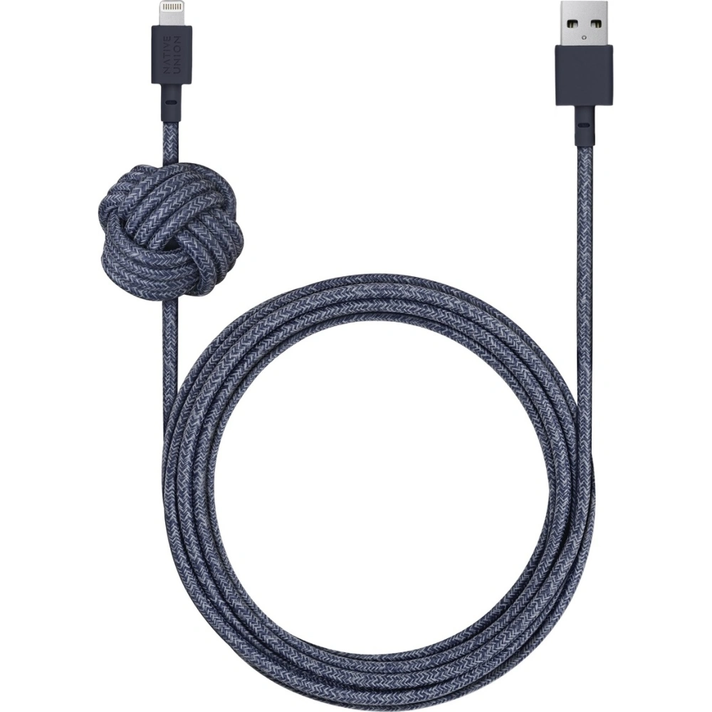 Kabel Native Union Night Cable Lightning z węzłem 3m (indigo)