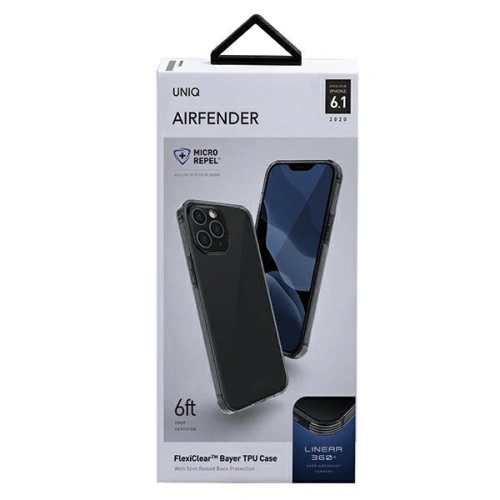 Kup Apple UNIQ Air Fender Tasche iPhone 12/12 Pro grau/rauchgrau getönt - UNIQ257GRY - {ean13} - Sklep Home Screen