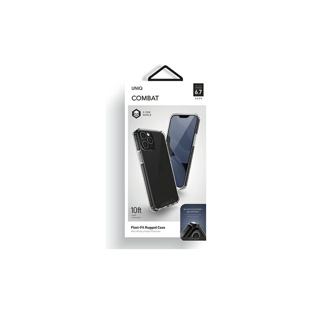 Etui UNIQ Combat Apple iPhone 12 Pro Max czarny/carbon black