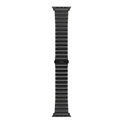 Kup Pasek UNIQ Strova Apple Watch 4/5/6/7/SE/8/9/Ultra 44/45/49mm Nerezová ocel černá/midnight black - UNIQ285BLK - {ean13} - Sklep Home Screen