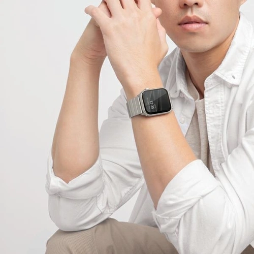 Kup UNIQ Strova Apple Watch 4/5/6/7/SE/8/9/Ultra 44/45/49mm Rozsdamentes Acél ezüst/sterling silver - UNIQ286SLV - {ean13} - Sklep Home Screen