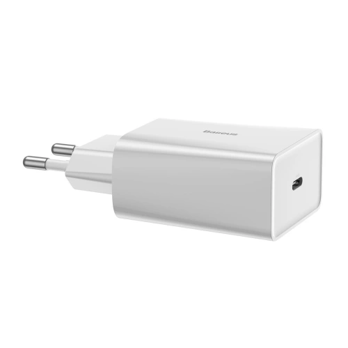 Kup Încărcător rețea USB-C PD Baseus Mini, Power Delivery, 18W (alb) - BSU1809WHT - {ean13} - Sklep Home Screen