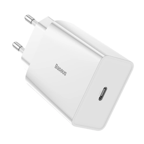 Kup Încărcător rețea USB-C PD Baseus Mini, Power Delivery, 18W (alb) - BSU1809WHT - {ean13} - Sklep Home Screen