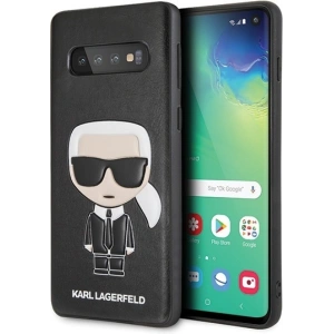 Kup Karl Lagerfeld Samsung Tasche KLHCS10IKPUBK Galaxy S10 hardcase schwarz/schwarz Iconic Karl Embossed - KLD357BLK - {ean13} - Sklep Home Screen