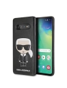 Karl Lagerfeld Samsung Tasche KLHCS10IKPUBK Galaxy S10 hardcase schwarz/schwarz Iconic Karl Embossed