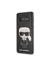 Kup Karl Lagerfeld Samsung Tasche KLHCS10IKPUBK Galaxy S10 hardcase schwarz/schwarz Iconic Karl Embossed - KLD357BLK - {ean13} - Sklep Home Screen