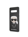 Kup Karl Lagerfeld Samsung Tasche KLHCS10IKPUBK Galaxy S10 hardcase schwarz/schwarz Iconic Karl Embossed - KLD357BLK - {ean13} - Sklep Home Screen