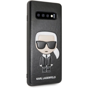 Kup Karl Lagerfeld Samsung Tasche KLHCS10IKPUBK Galaxy S10 hardcase schwarz/schwarz Iconic Karl Embossed - KLD357BLK - {ean13} - Sklep Home Screen