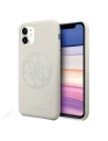 Etui Guess GUHCN61LS4GLG Apple iPhone 11 alb/white hard case Silicon 4G Tone On Tone