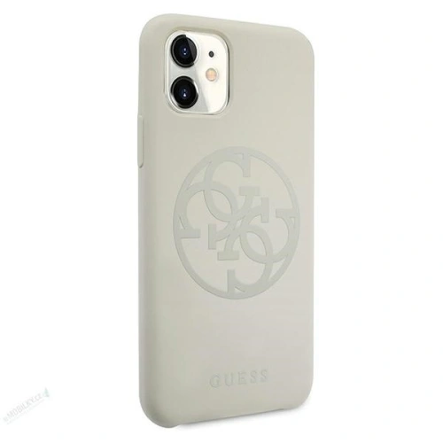 Kup Etui Guess GUHCN61LS4GLG Apple iPhone 11 alb/white hard case Silicon 4G Tone On Tone - GUE659WHT - {ean13} - Sklep Home Screen