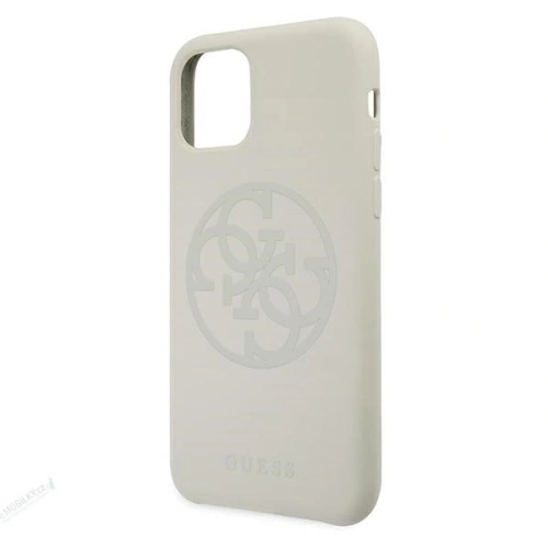 Kup Etui Guess GUHCN61LS4GLG Apple iPhone 11 alb/white hard case Silicon 4G Tone On Tone - GUE659WHT - {ean13} - Sklep Home Screen