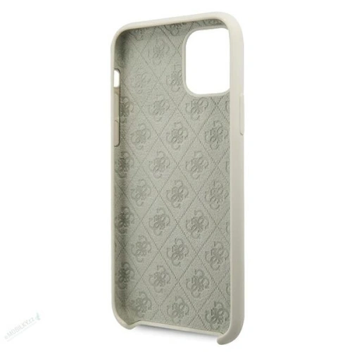 Kup Etui Guess GUHCN61LS4GLG Apple iPhone 11 alb/white hard case Silicon 4G Tone On Tone - GUE659WHT - {ean13} - Sklep Home Screen