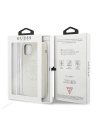 Kup Etui Guess GUHCN61LS4GLG Apple iPhone 11 alb/white hard case Silicon 4G Tone On Tone - GUE659WHT - {ean13} - Sklep Home Screen