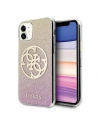 Etui Guess GUHCN61PCUGLPGG Apple iPhone 11 roz-gold/rose aurie hard case Glitter 4G Circle Logo