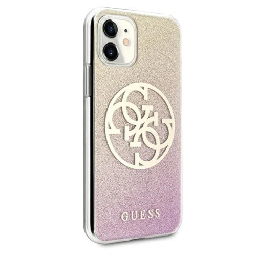 Kup Etui Guess GUHCN61PCUGLPGG Apple iPhone 11 roz-gold/rose aurie hard case Glitter 4G Circle Logo - GUE660RS - {ean13} - Sklep Home Screen