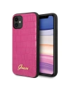 Etui Guess GUHCN61PCUMLCRPI Apple iPhone 11 rózsaszín/pink Croco Collection