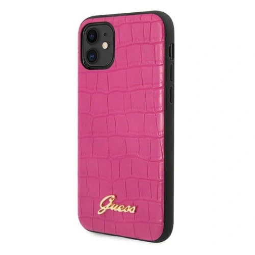 Kup Guess Apple Tasche GUHCN61PCUMLCRPI iPhone 11 rosa/rosa Kroko Kollektion - GUE661PNK - {ean13} - Sklep Home Screen