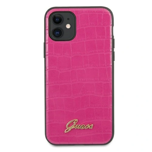 Kup Guess Apple Tasche GUHCN61PCUMLCRPI iPhone 11 rosa/rosa Kroko Kollektion - GUE661PNK - {ean13} - Sklep Home Screen
