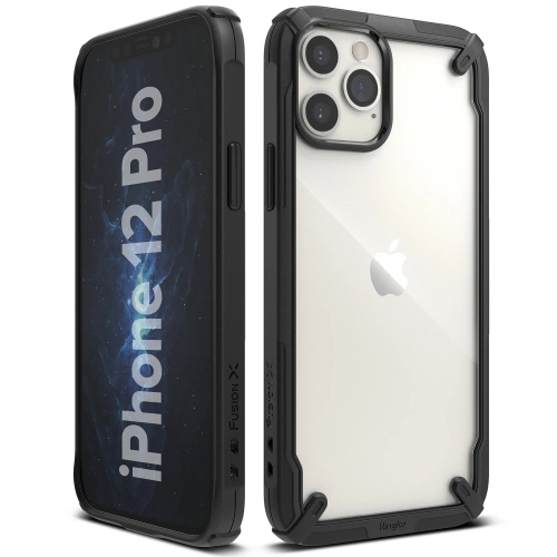 Buy Ringke Fusion-X Apple iPhone 12 Pro Max Black - RGK1263BLK - {ean13} - Home Screen Store Europe