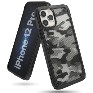 Kup Etui Ringke Fusion-X Design Apple iPhone 12 Pro Max Camo (Moro) Black - RGK1264BLK - {ean13} - Sklep Home Screen